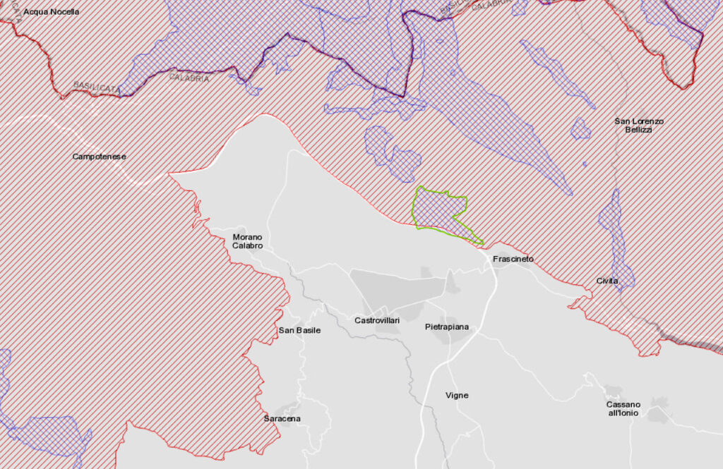 mappa_SIC_Castrovillari